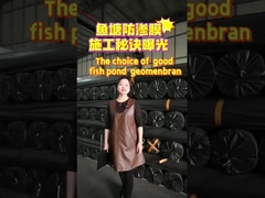 魚池用浸透防止HDPEジオメンブレン