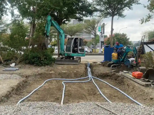 地下下排水材料 排水 漏水 柔らかい土壌補強 柔らかい透けるパイプ