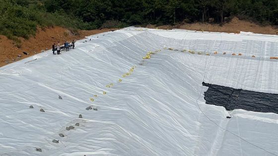 100g/m2～800g/m2 長繊維土木用ジオテキスタイル、酸・アルカリ耐性およびUV耐性70%（グローバルインフラ向け）