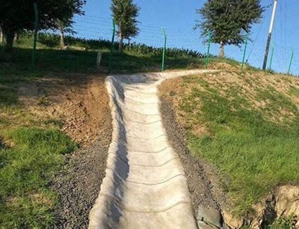 工業用排水路用耐腐食性セメントブランケット - 幅4m ヘビーデューティーライナー