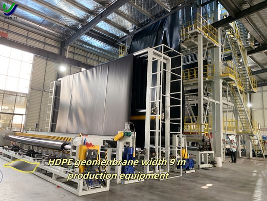 HDPE 滑らかな地膜ラインナー 断裂時に700%の長さ,超低透性,水収納に優れた化学抵抗性